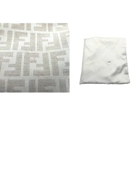 Fendi Tote Shoulder Zucca Canvas Leather Beige Red Free Standing Classic Casual - Picture 10 of 10